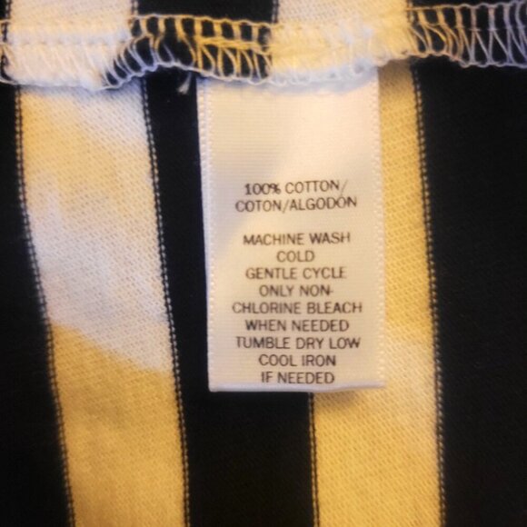 LOFT Sleeveless Black & White Striped Top - Nautical Back Zipper - Size S - Picture 8 of 8